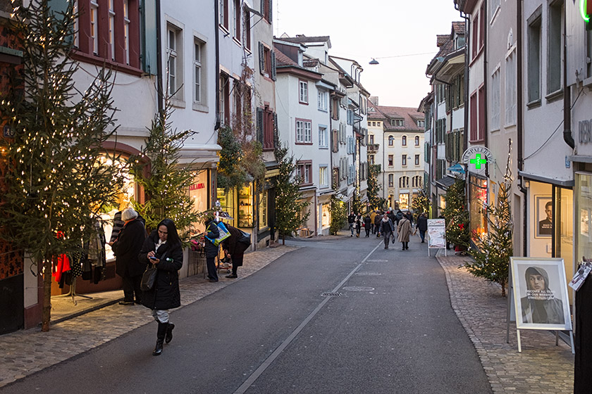 The 'Spalenberg' leads to the market and Town Hall