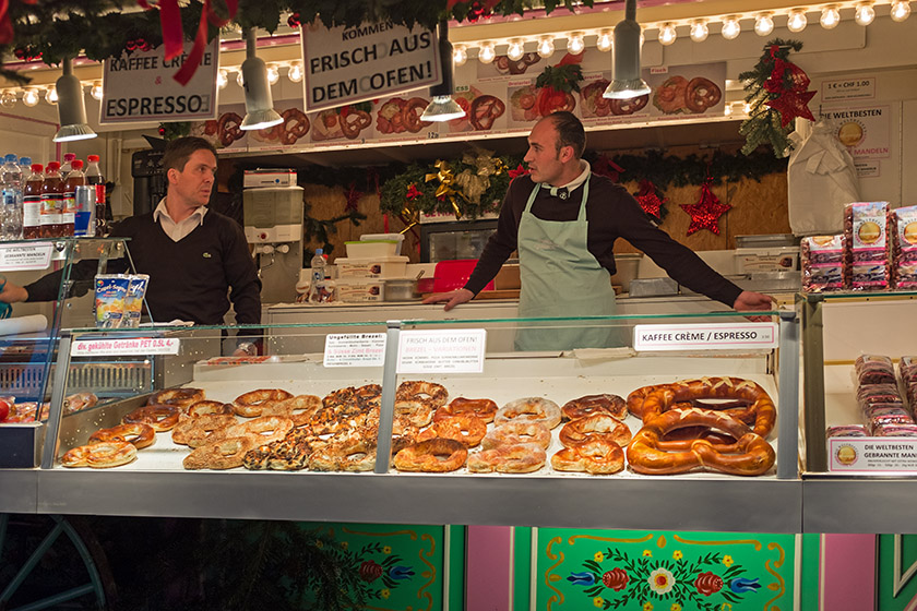 Christmas mrket on 'Barfüsserplatz'