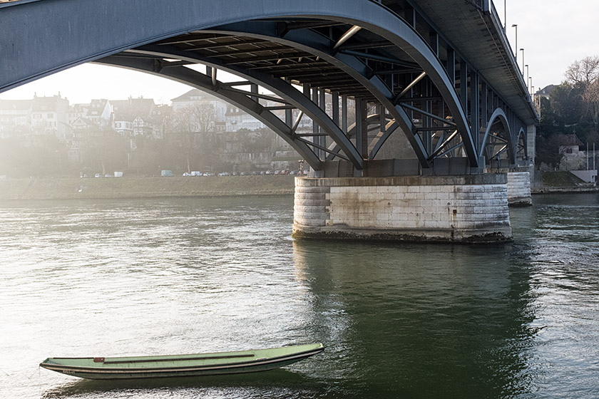 Under the Wettstein bridge