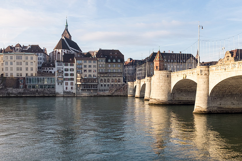 View on Saint Martin and the 'Mittleri Brugg' (Middle Bridge)