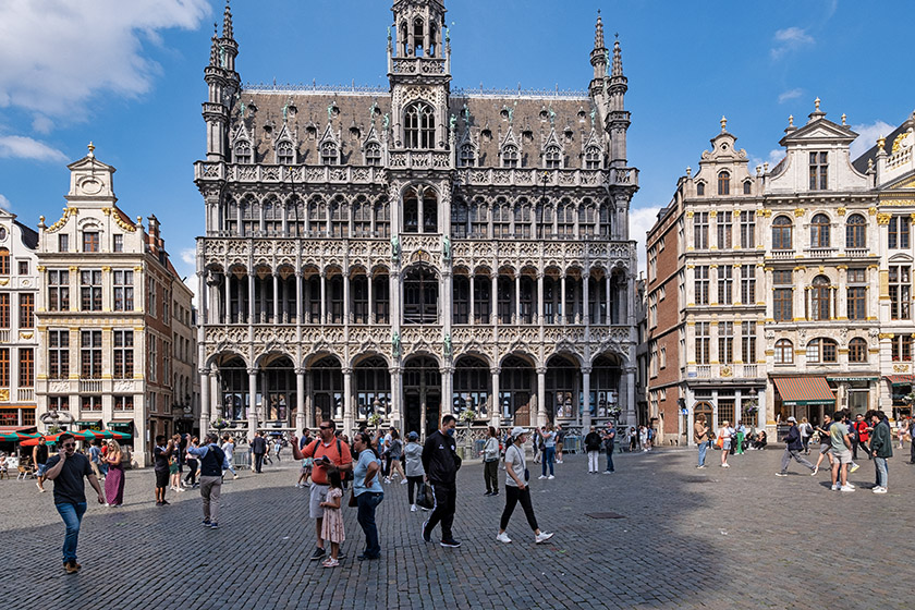 The 'Maison du Roi' (King's House) is home to the Brussels City Museum