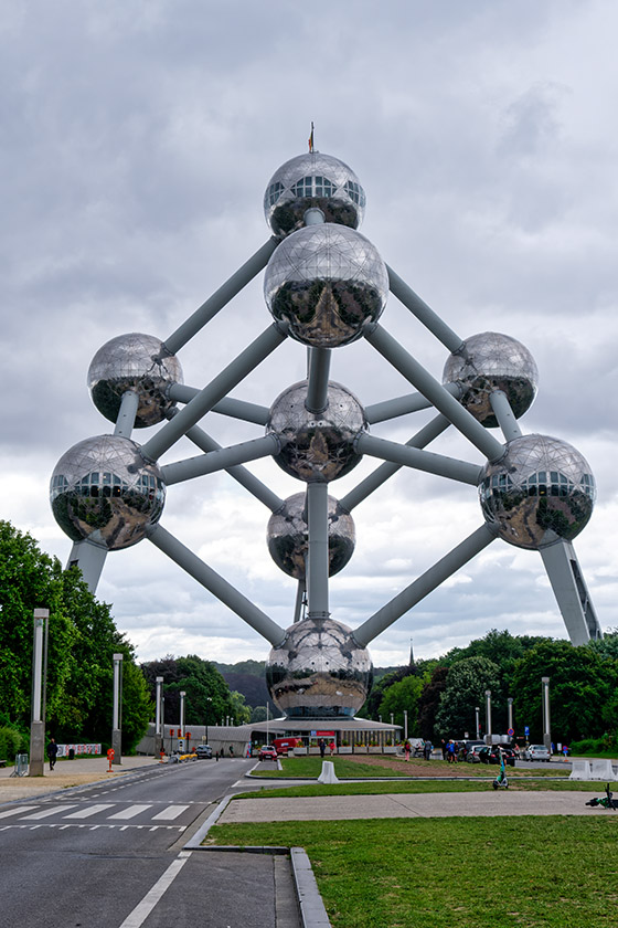 The Atomium represents an iron crystal