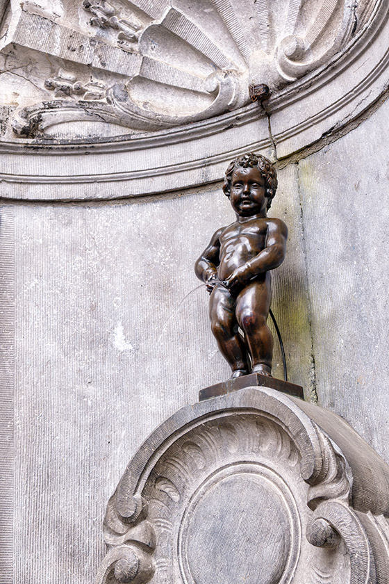 The famous 'Manneken Pis'