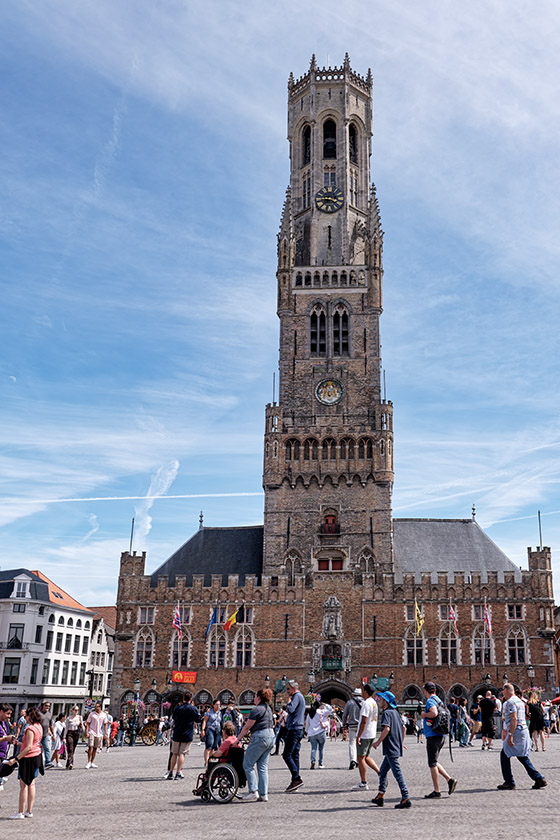 The medieval bell tower on Market Square