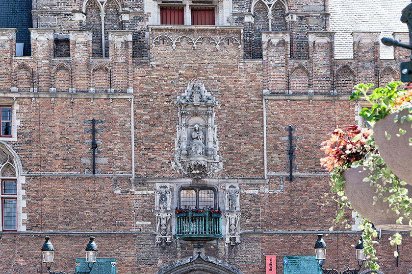 Detail of the belfry façade