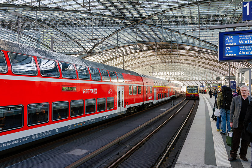 Waiting for our S-Bahn