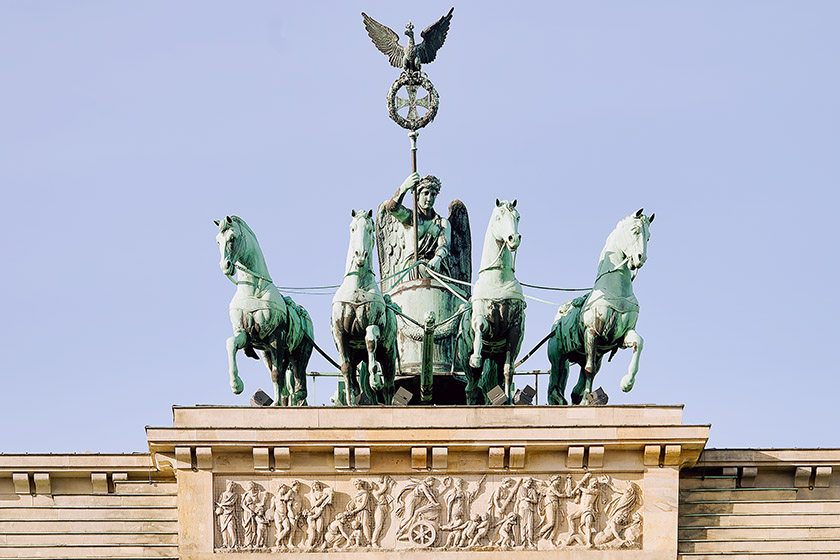 Victory driving the Quadriga