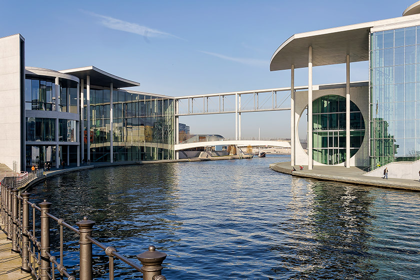 Government buildings by the Spree