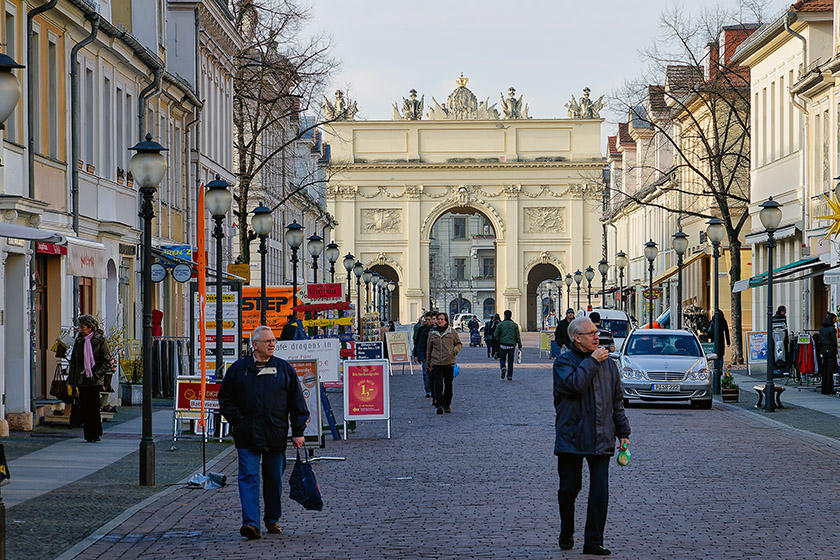 Brandenburger Street: looking west