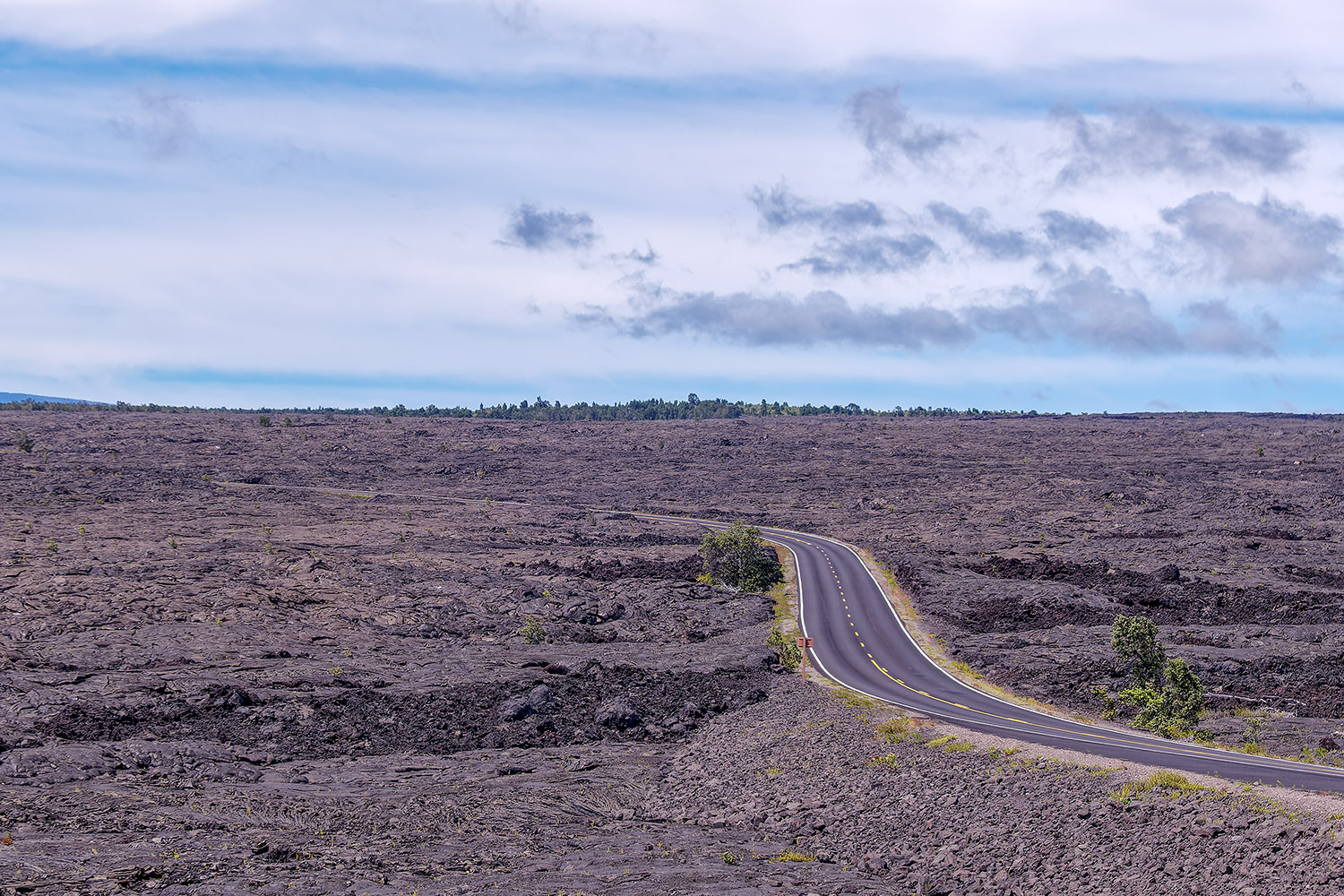 Taking the Chain of Craters Road back to civilization, Hilo, and the airport for our flight back to Honolulu