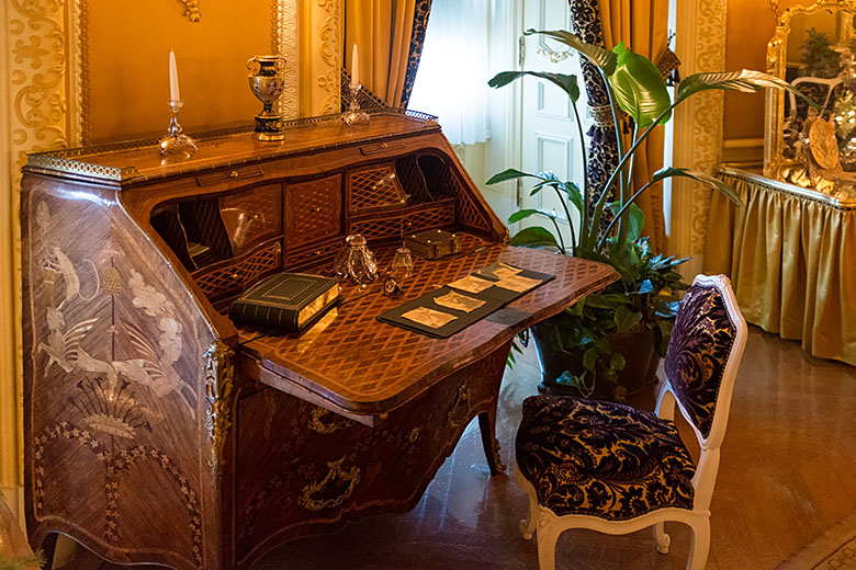 Desk in Edith Vanderbilt's bedroom