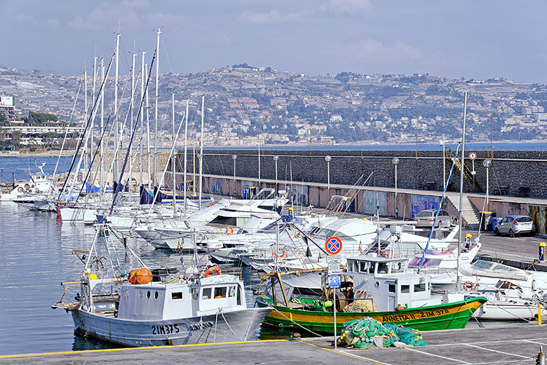 The harbor of Bordighera