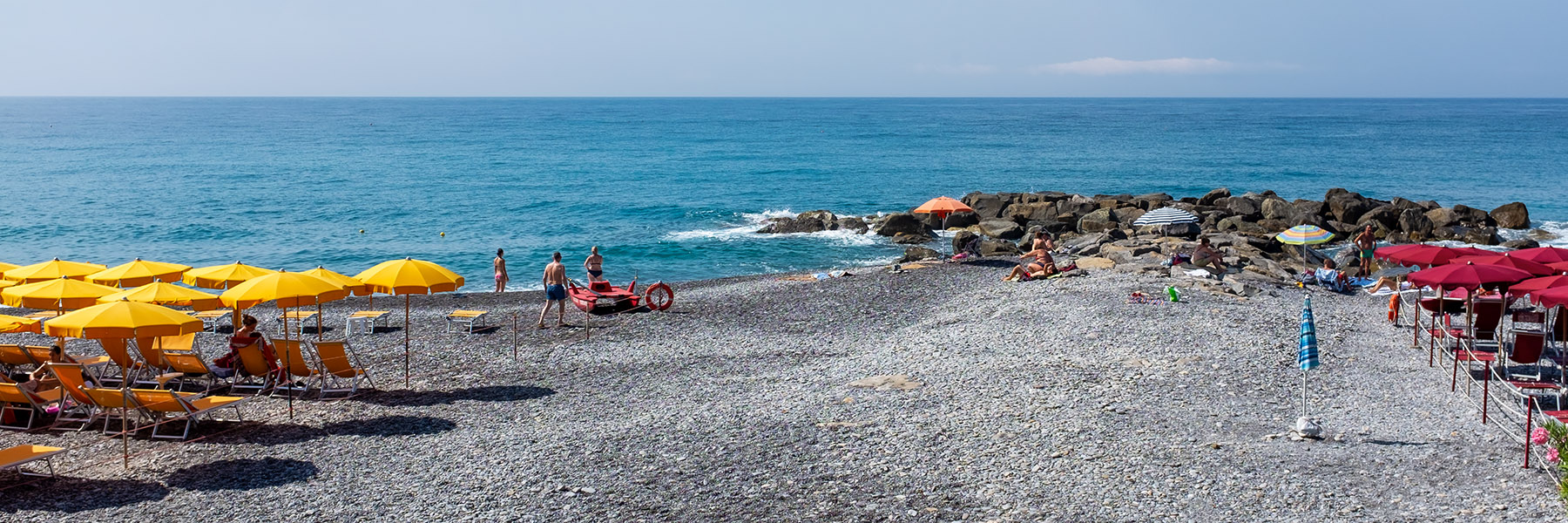 View from the Bordighera seaside promenade