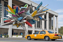 Nancy Rubin's "Big Pleasure Point sculpture at Lincoln Center"