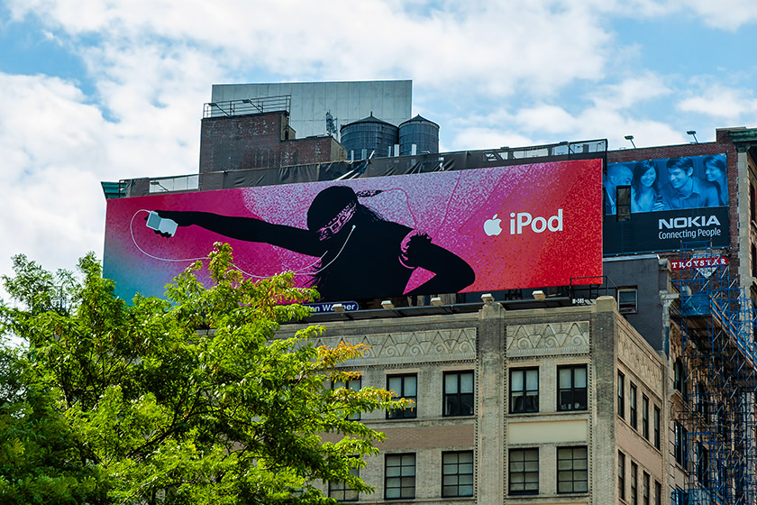 Iconic iPod ad at Herald Square