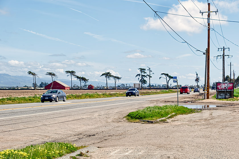 California Highway 1 near Castroville