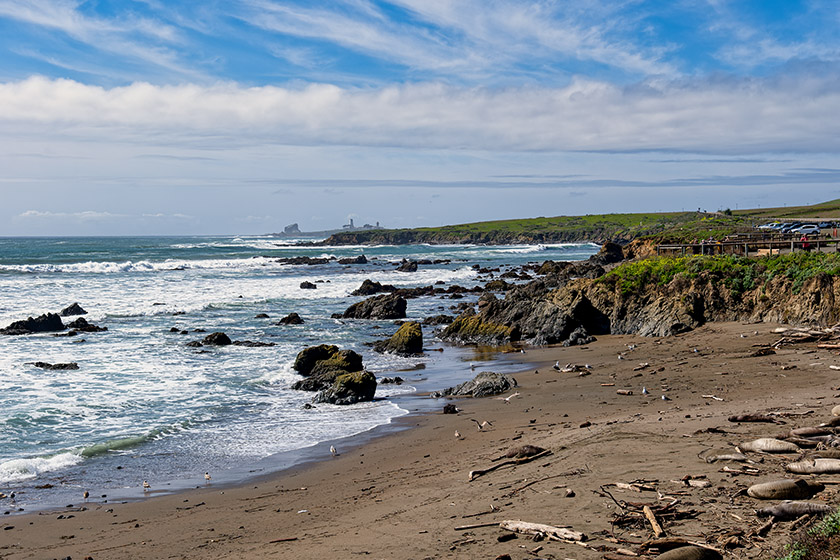At the Vista Point in San Simeon