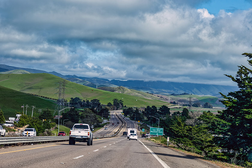 On California Highway 1 after Morro Bay