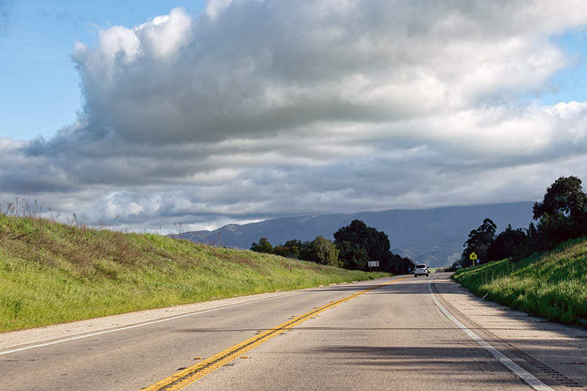 Climbing up to San Marcos Pass
