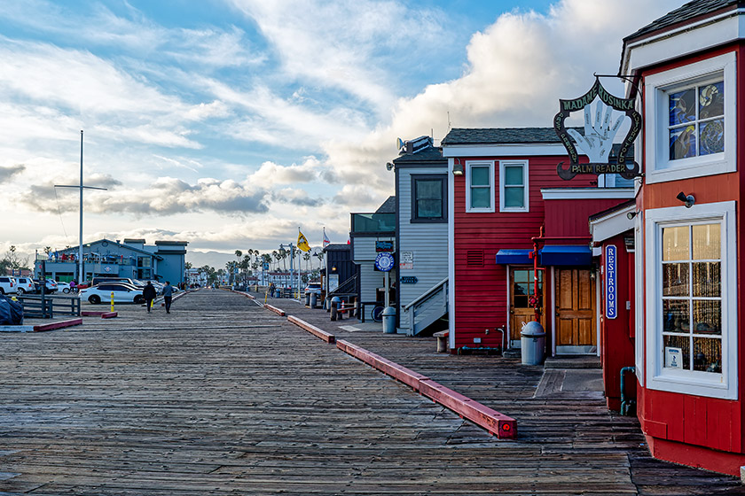 On Stearns Wharf in Santa Barbara