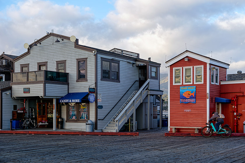 On Stearns Wharf in Santa Barbara