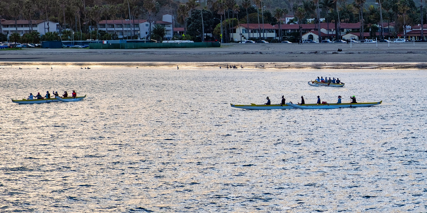 Evening fun on the water