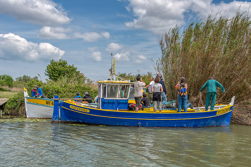 Boarding the boats for the journey back