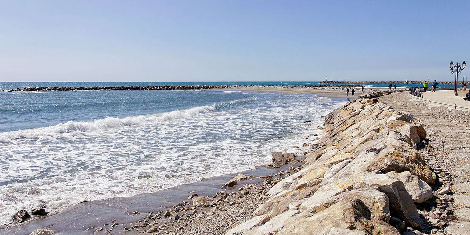 Seashore by 'Les Saintes-Maries de la Mer', the capital of the Camargue