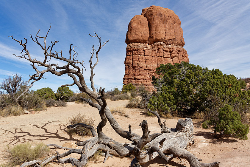 Sandstone fin near Balanced Rock