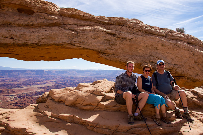 Photo-op at Mesa Arch
