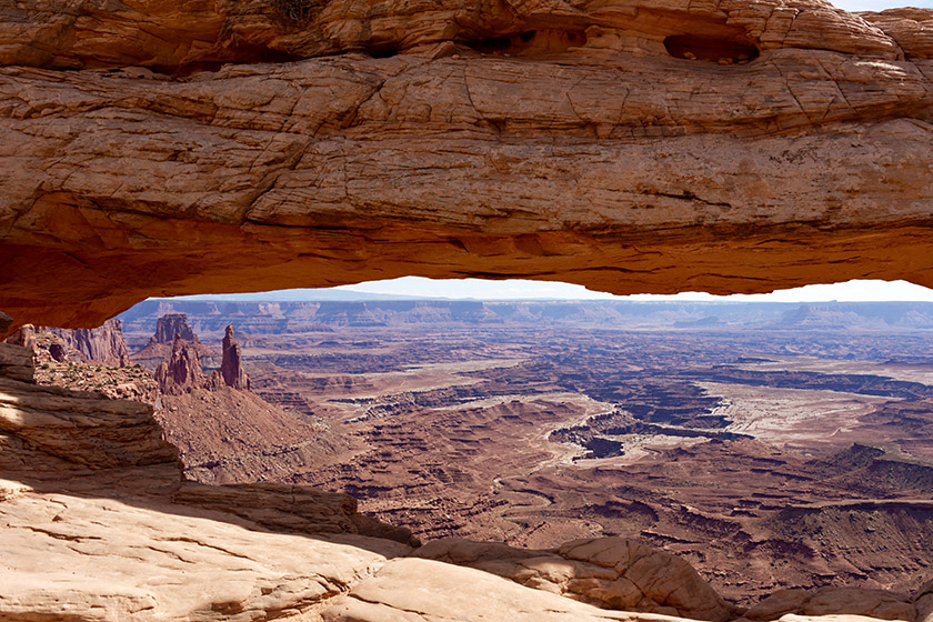 The view through Mesa Arch