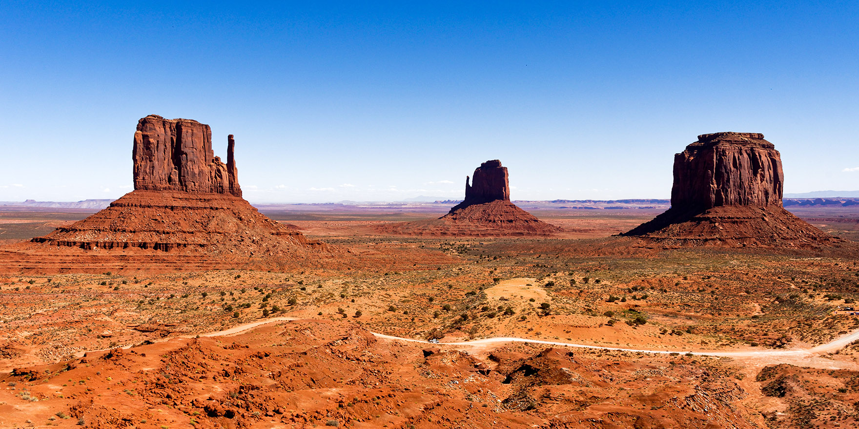 An iconic view: the West and East Mittens and Merrick Butte