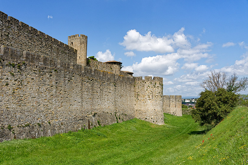 The two ring walls of the fortified city