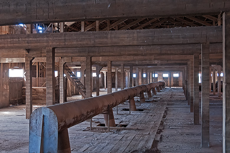 Rows of bunk beds once occupied this space