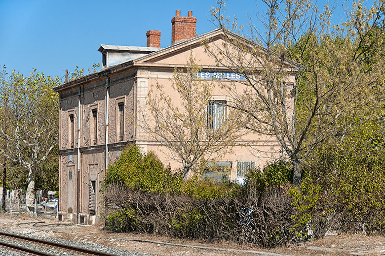 The old station building of "Les Milles"
