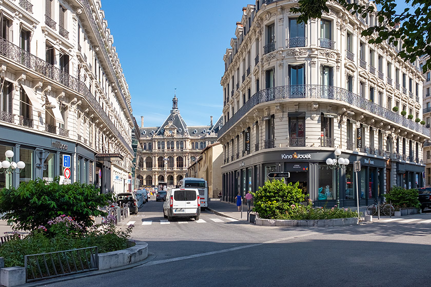 'Rue Grolée', looking toward thre Chamber of Commerce