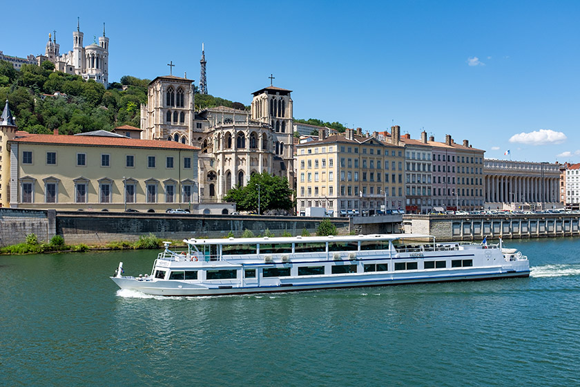 'Saint-Jean' and 'Fourvières' seen from across the Saône