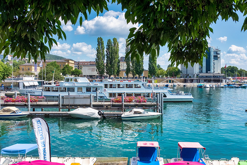 The harbor of Neuchâtel