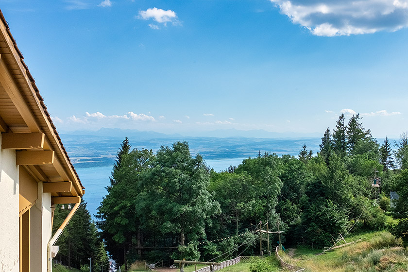 The view from the Chaumont funicular station