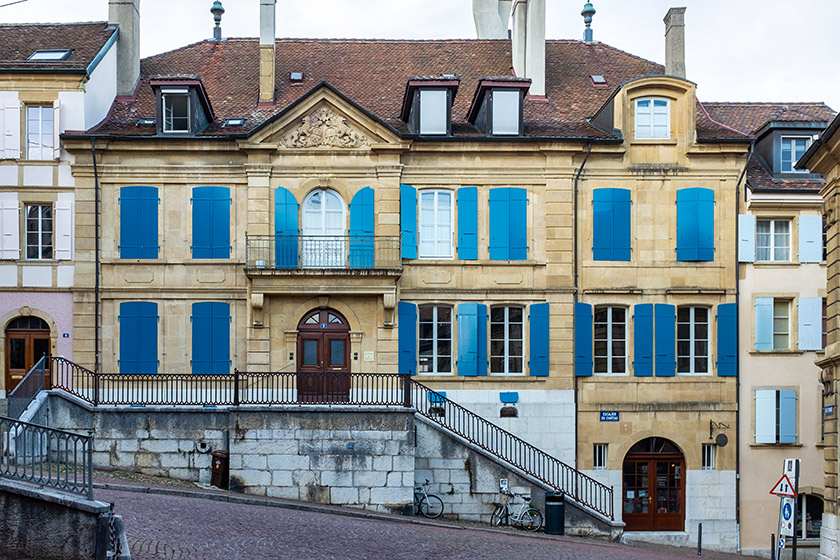 This stately old town building houses mostly law offices