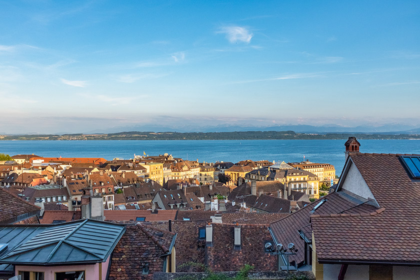 The rooftops of Neuchâtel