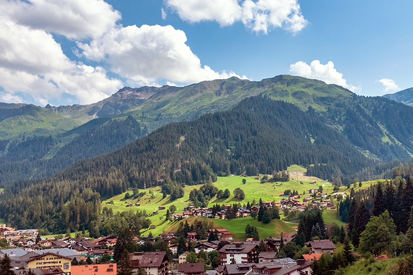 Almost back in Klosters at 1,191 meters (3,907 feet) above sea level