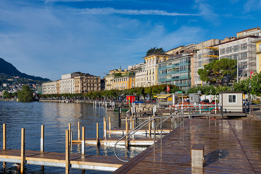 The lakefront looks more inviting when the sun is shining!