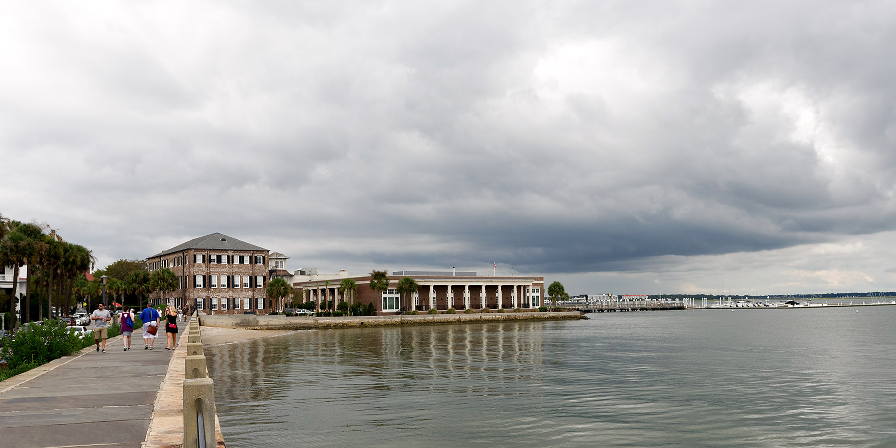 Looking north from the East Battery Promenade