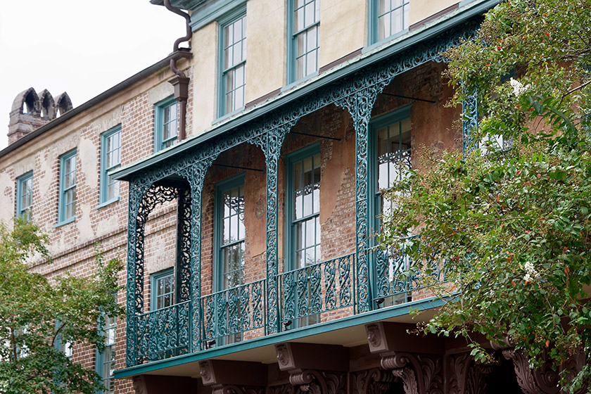 Wrought-iron balcony on Church Street