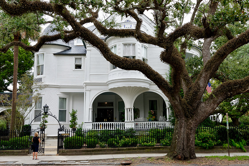 Mansion turned B&B at 2, Meeting Street