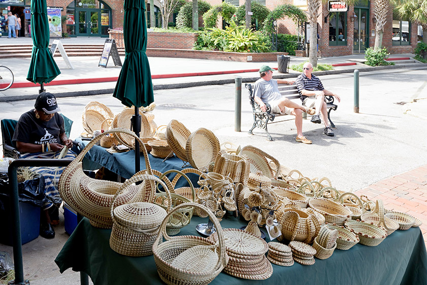 A few of the exquisite (but expensive!) baskets