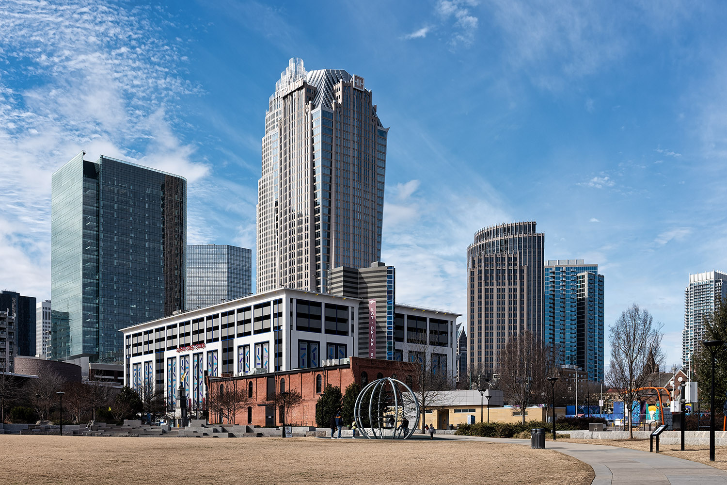 Uptown Charlotte seen from First Ward Park