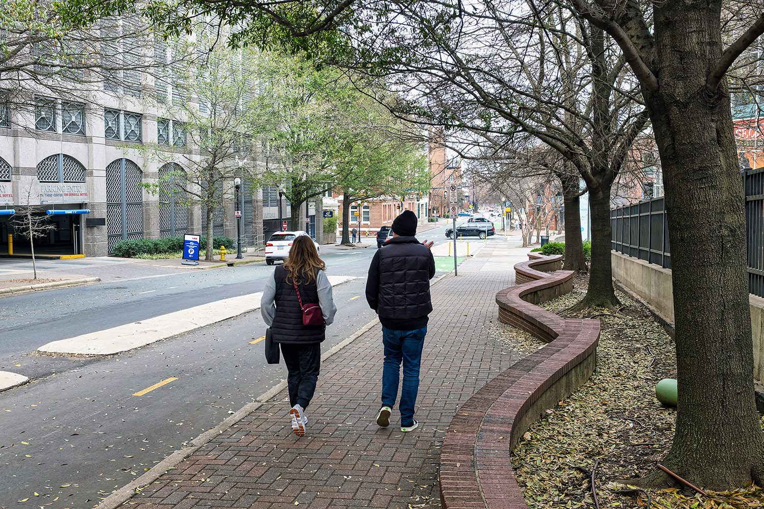 Walking down West 6th Street