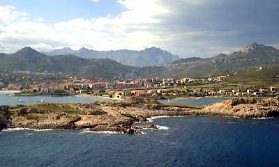 View of l'Ile Rousse